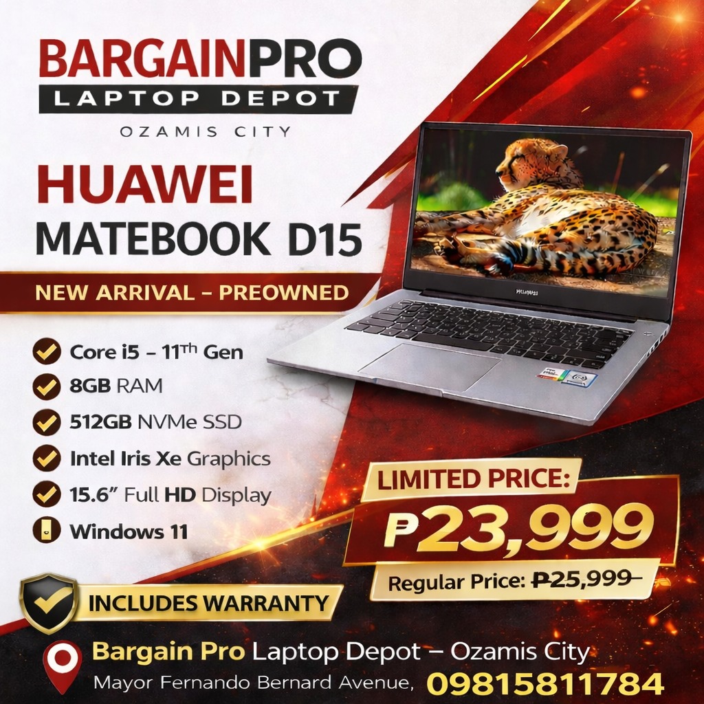 HUAWEI MATEBOOK D15 (PREOWNED)