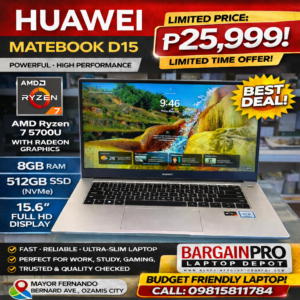 Huawei MateBook D15 Ryzen 7 | Ozamis City New Stocks✨