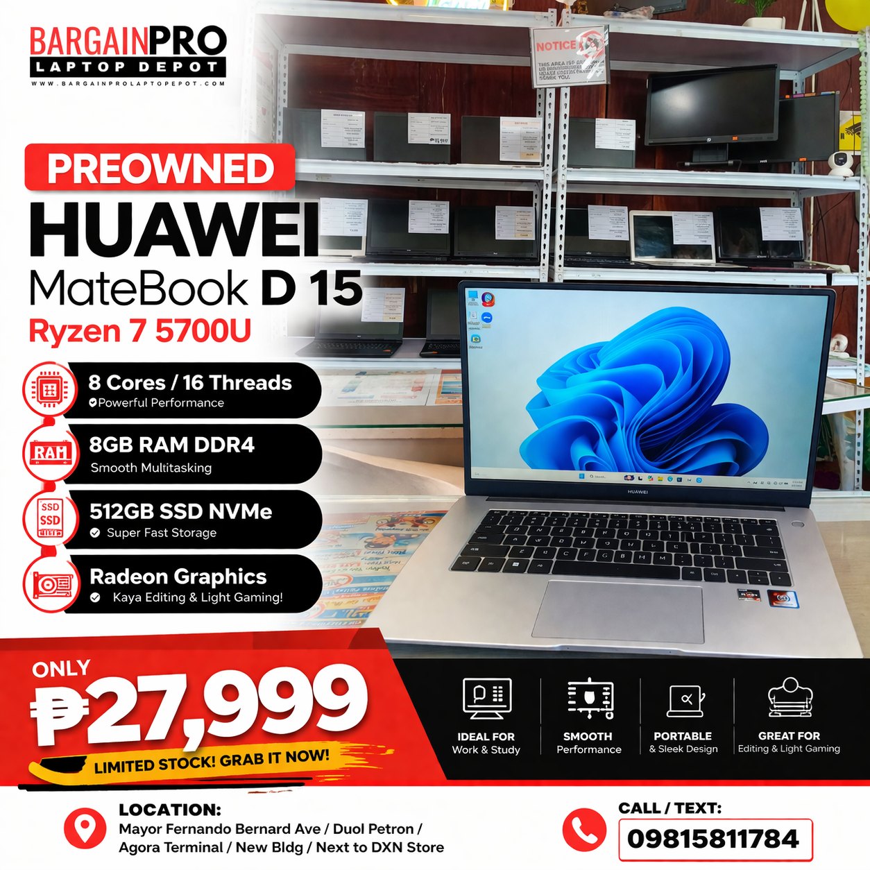 Preowned Huawei Laptop Ozamis City